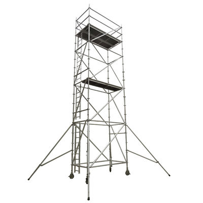 İyi bir fiyat. Platformwidth 0.6m To 1.2m Aluminium Scaffold Tower With Diagonal Pipe Structure Anodized Surface Ideal For Construction çevrimiçi
